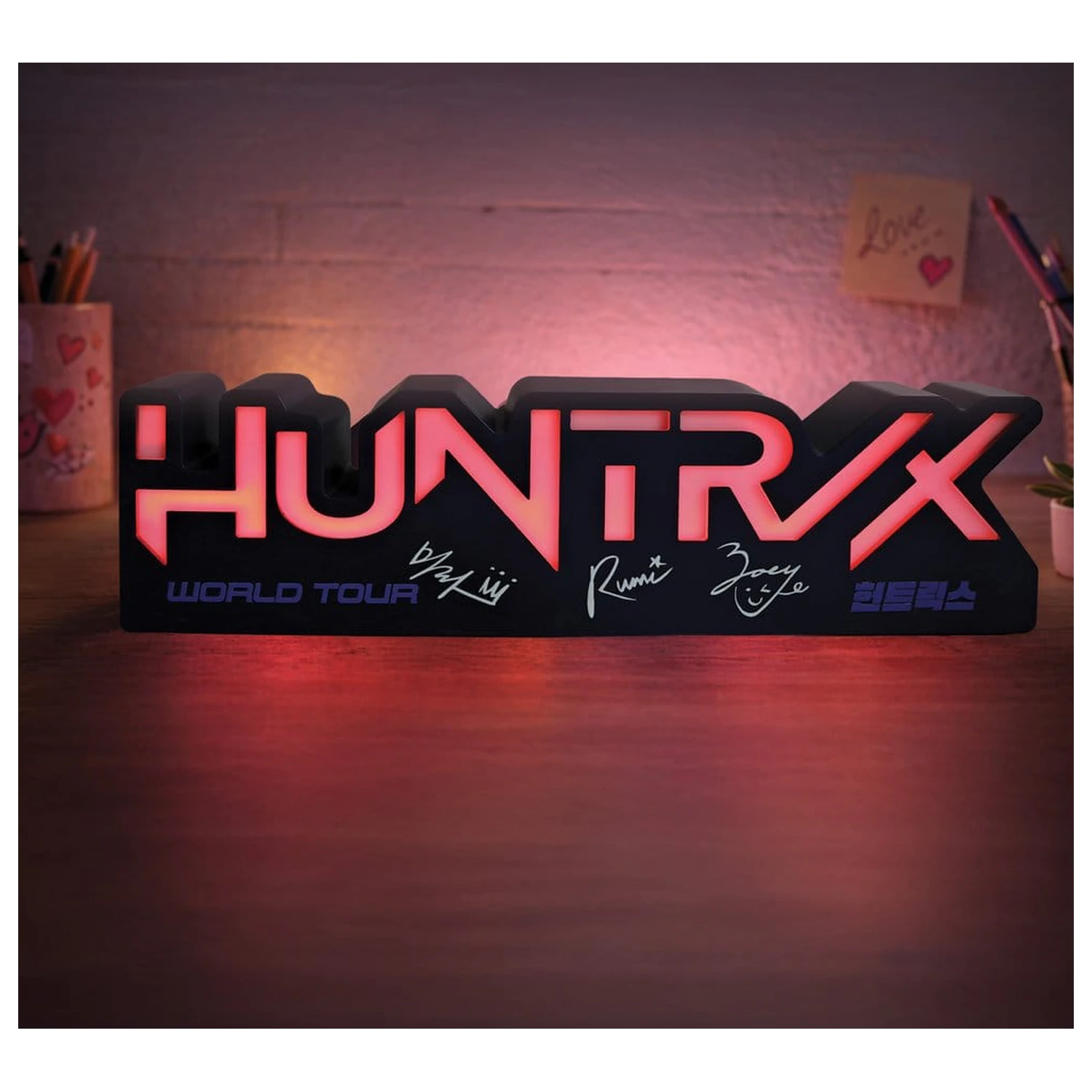 KPop Demon Hunters Lampa Huntr/x Logo produktová fotografia