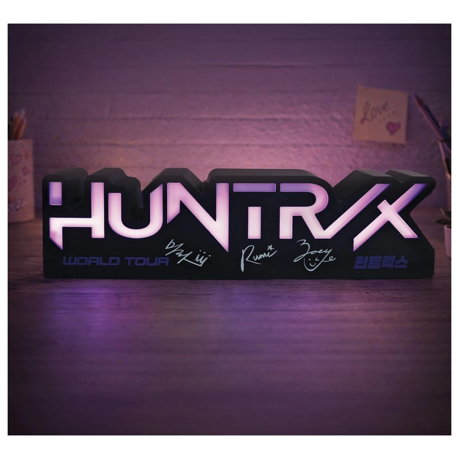 KPop Demon Hunters Lampa Huntr/x Logo produktová fotografia