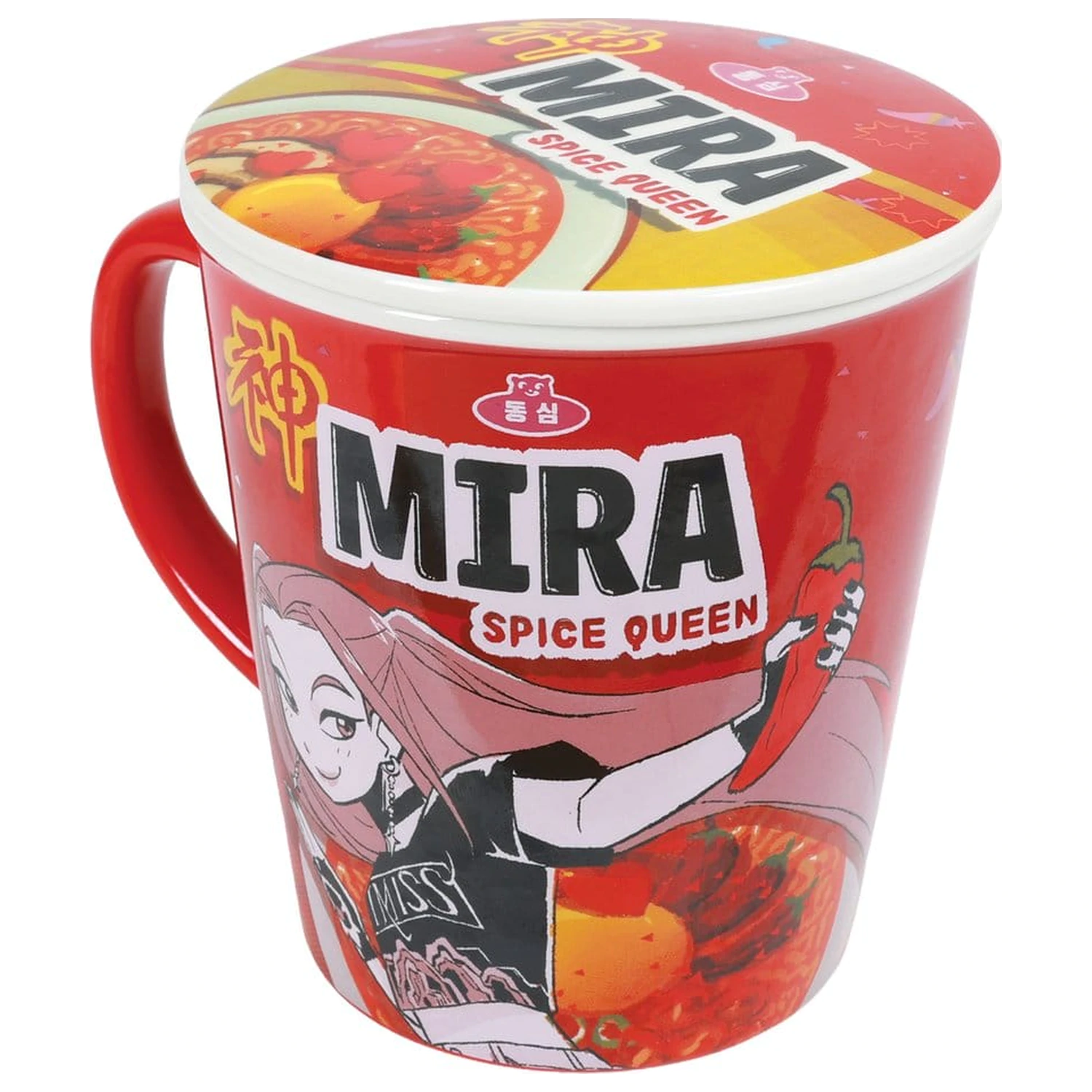 Kpop Demon Hunters hrnček s viečkom Huntr/x Ramen produktová fotografia