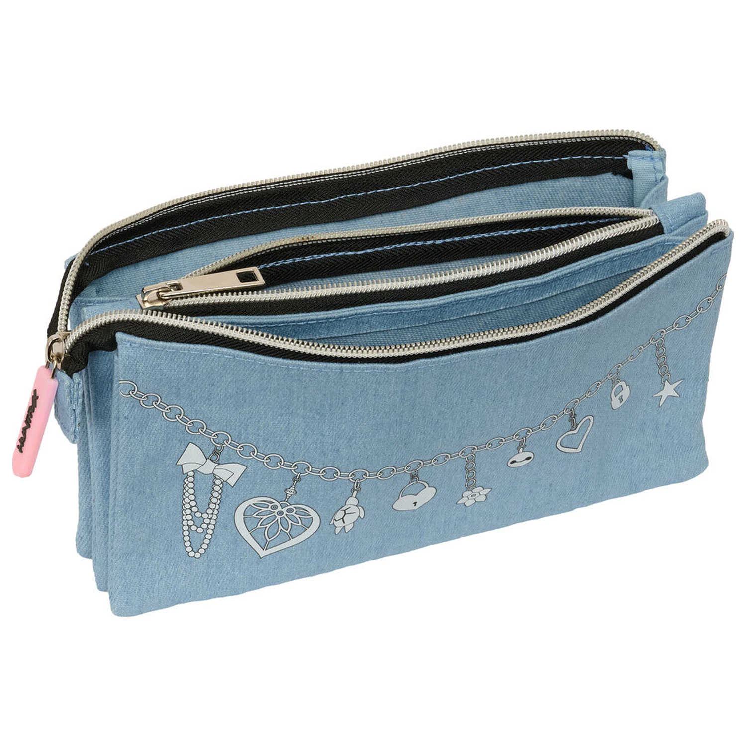 Kpop Demon Hunters Huntrix trojité puzdro na ceruzky produktová fotografia