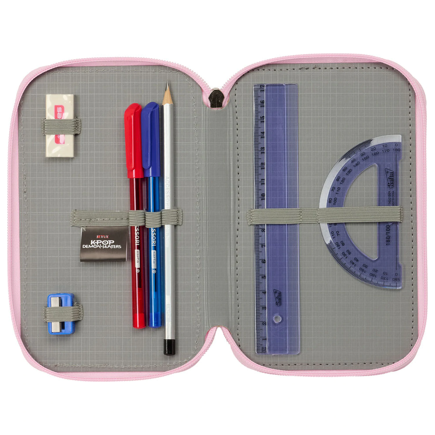 Kpop Demon Hunters Ikonické trojité puzdro na ceruzky 37 ks produktová fotografia