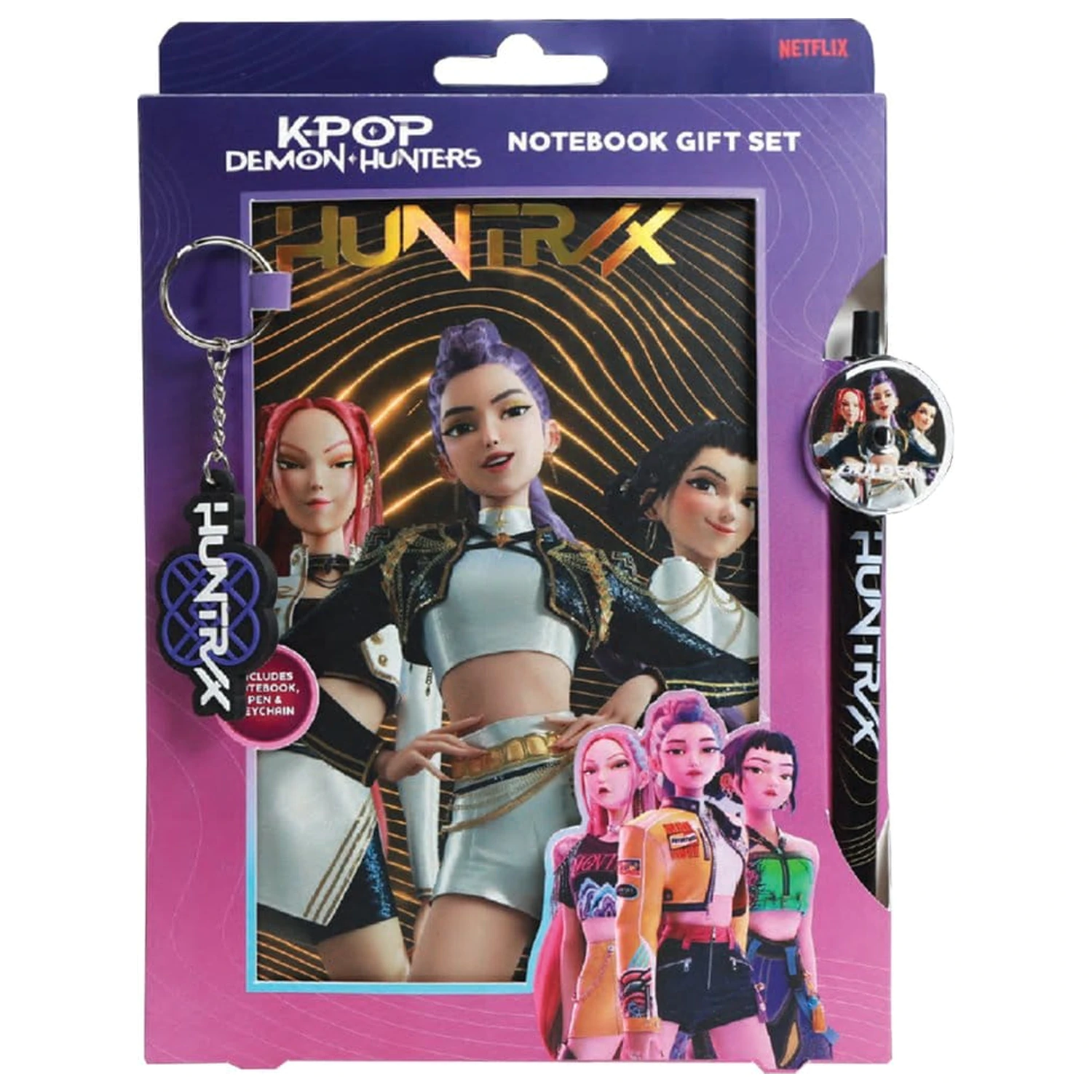 KPop Demon Hunters Notebook Darčeková súprava Golden produktová fotografia