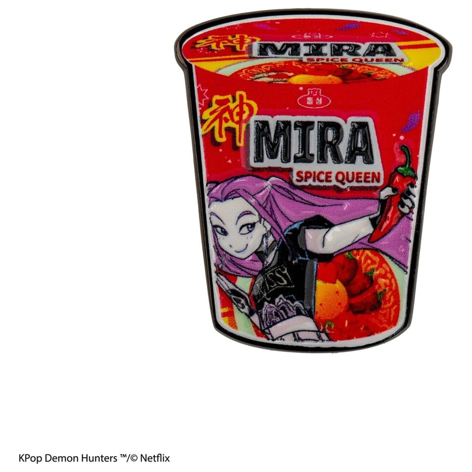 KPop Demon Hunters odznak Mira Spice Queen rezance produktová fotografia