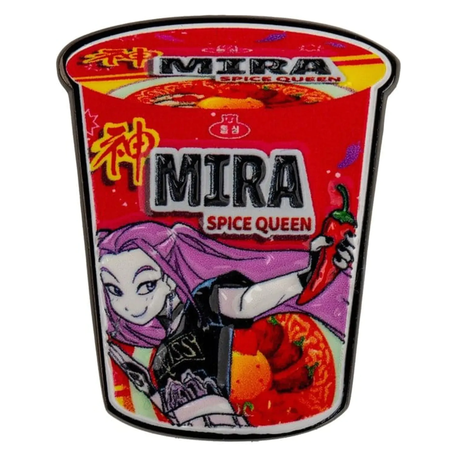 KPop Demon Hunters odznak Mira Spice Queen rezance produktová fotografia