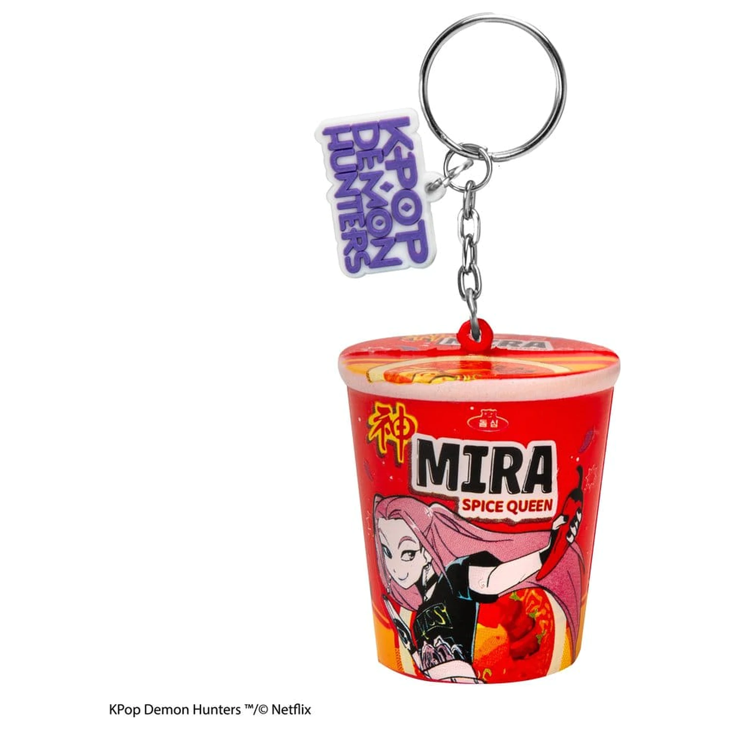 KPop Demon Hunters squishy kľúčenka Mira Spice Queen Noodles produktová fotografia