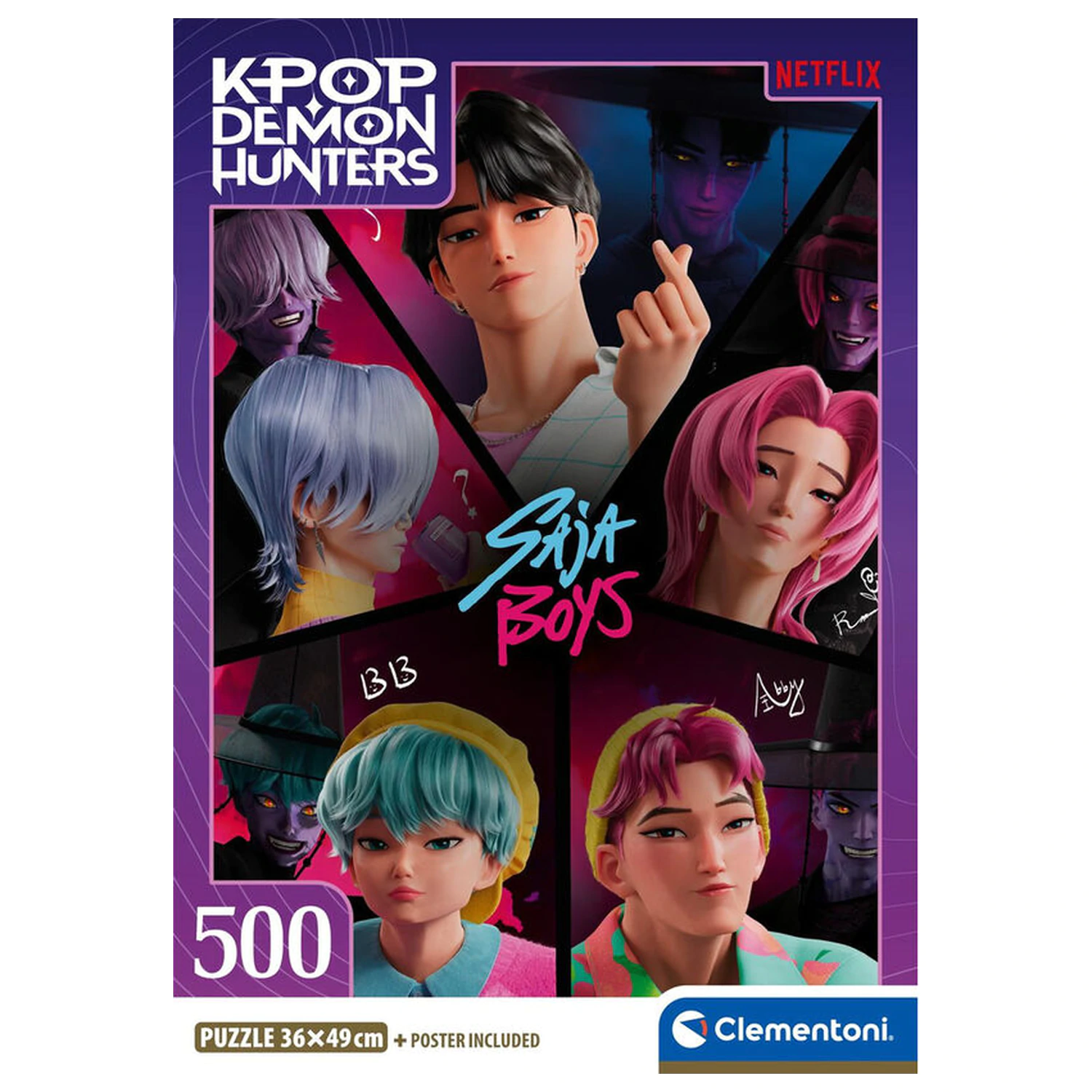 Kpop Demon Hunters puzzle 500 ks produktová fotografia
