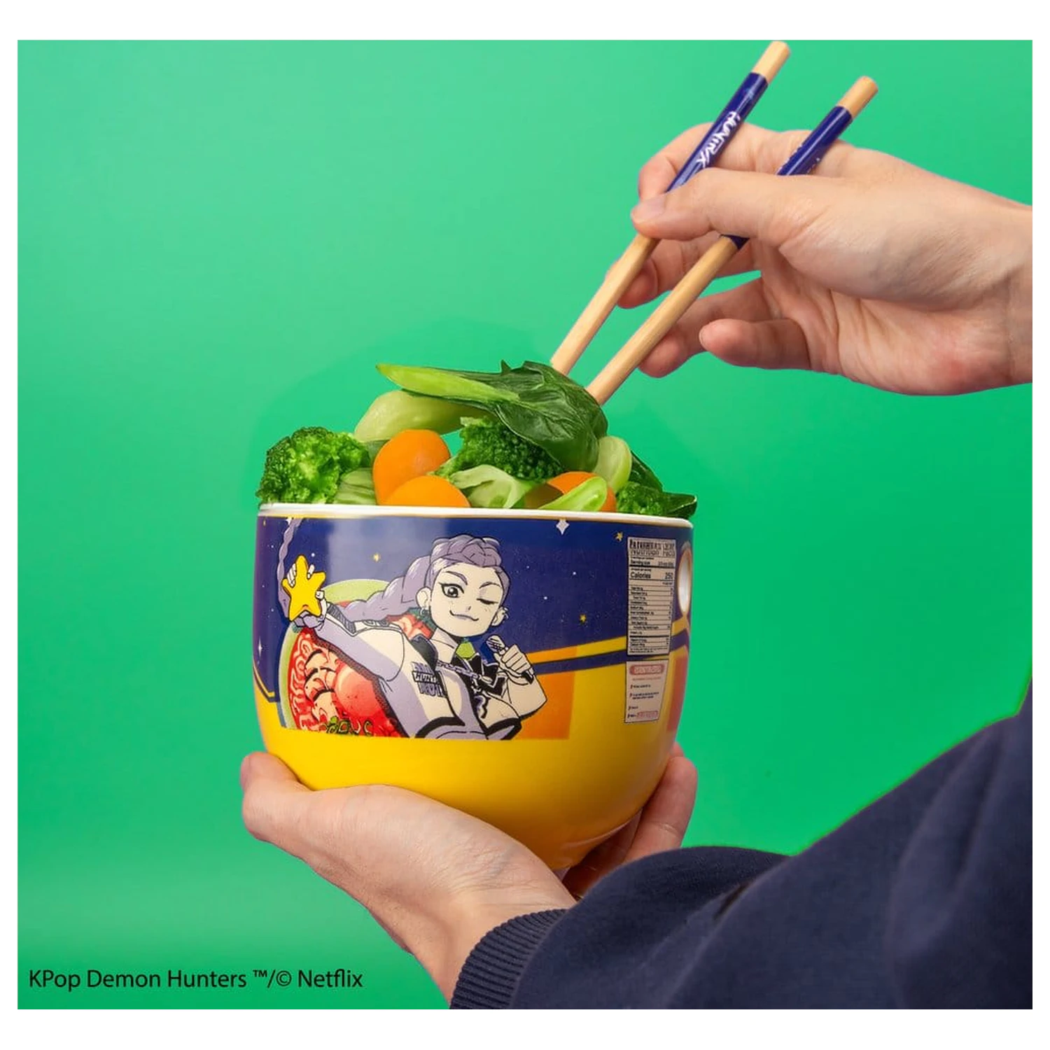 KPop Demon Hunters Ramen miska s paličkami Rumi Superstar príchuť produktová fotografia