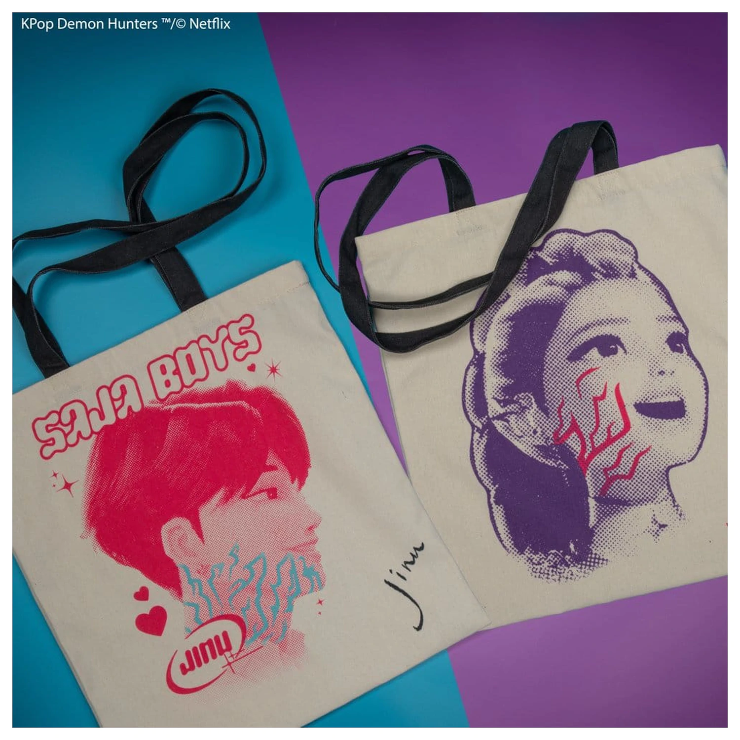 KPop Demon Hunters Tote Bag Rumi & Jinu produktová fotografia