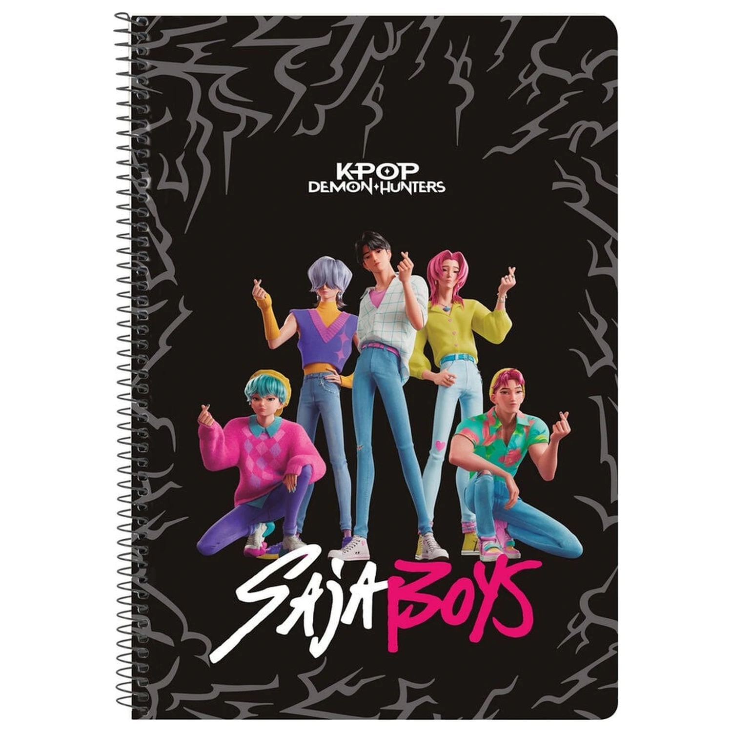 Kpop Demon Hunters Saja Boys A5 zápisník produktová fotografia