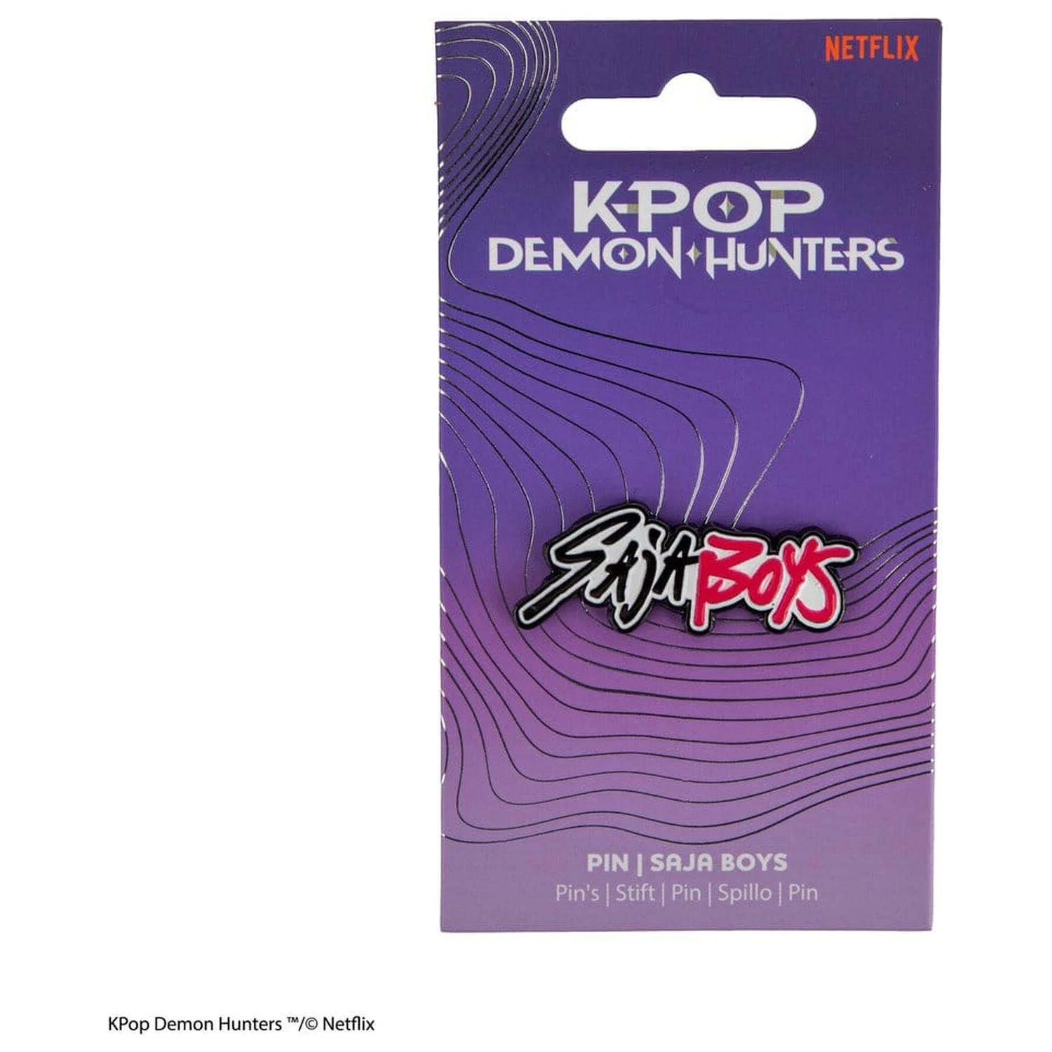 KPop Demon Hunters odznaky Saja Boys produktová fotografia