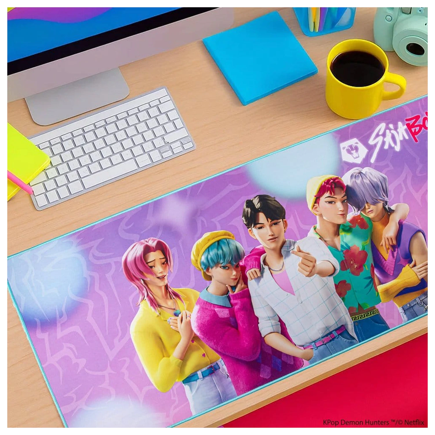 KPop Demon Hunters Podložka na stôl Saja Boys XL produktová fotografia