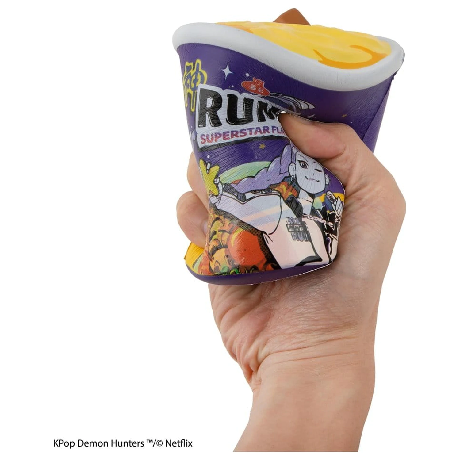 KPop Demon Hunters Squishy antistresová figúrka Rumi Superstar Flavor Noodles produktová fotografia
