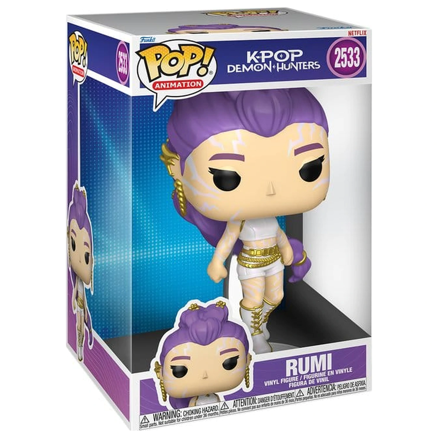 KPop Demon Hunters Super Sized Jumbo Funko POP! Vinylová figúrka Rumi 25 cm produktová fotografia