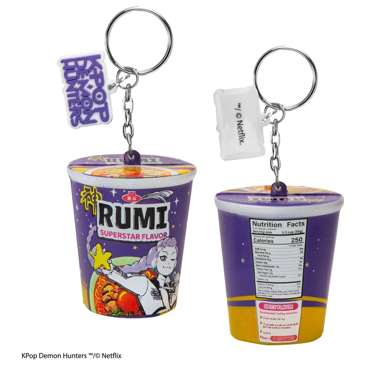 KPop Demon Hunters Squishy kľúčenka Rumi Superstar Flavor Noodles produktová fotografia