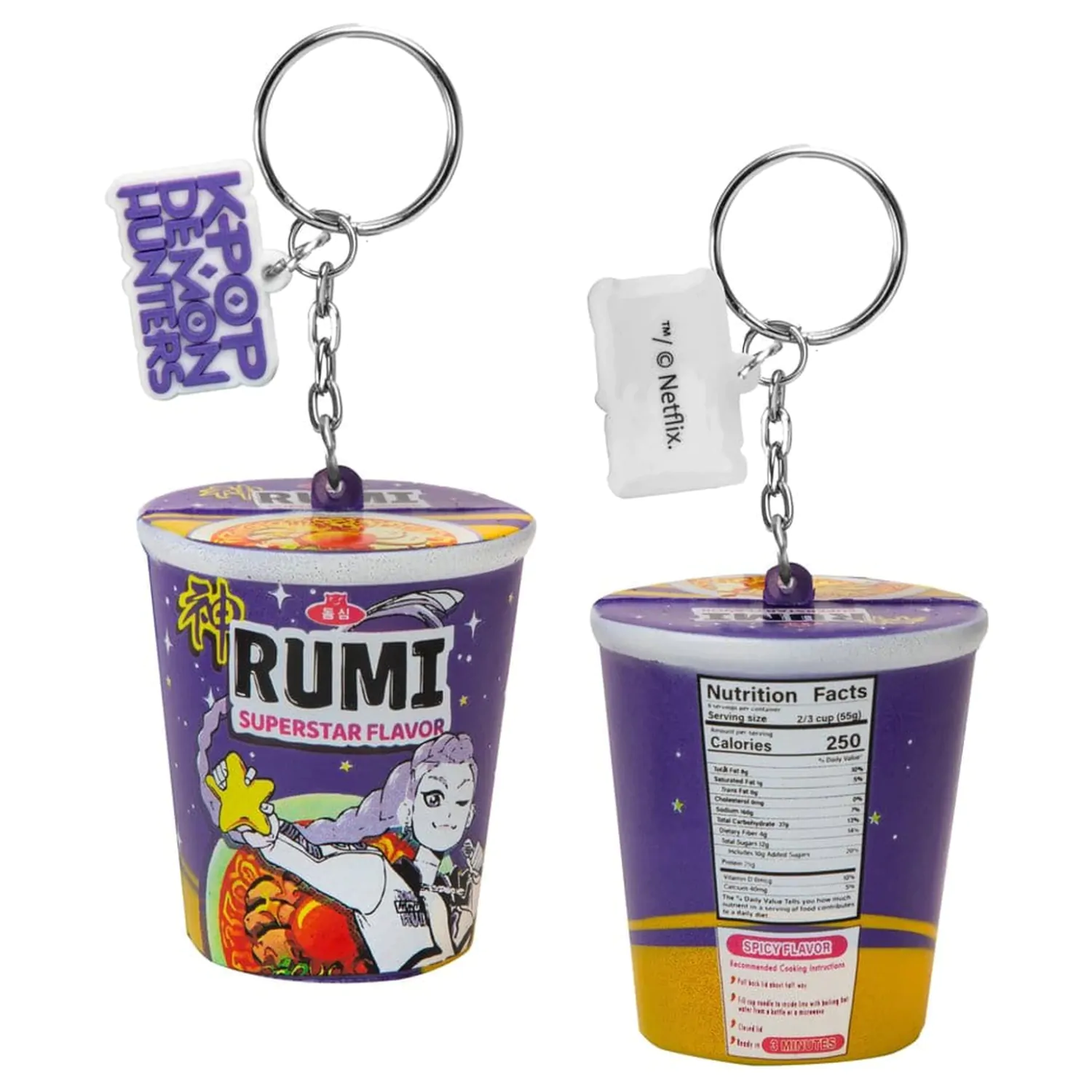 KPop Demon Hunters Squishy kľúčenka Rumi Superstar Flavor Noodles produktová fotografia