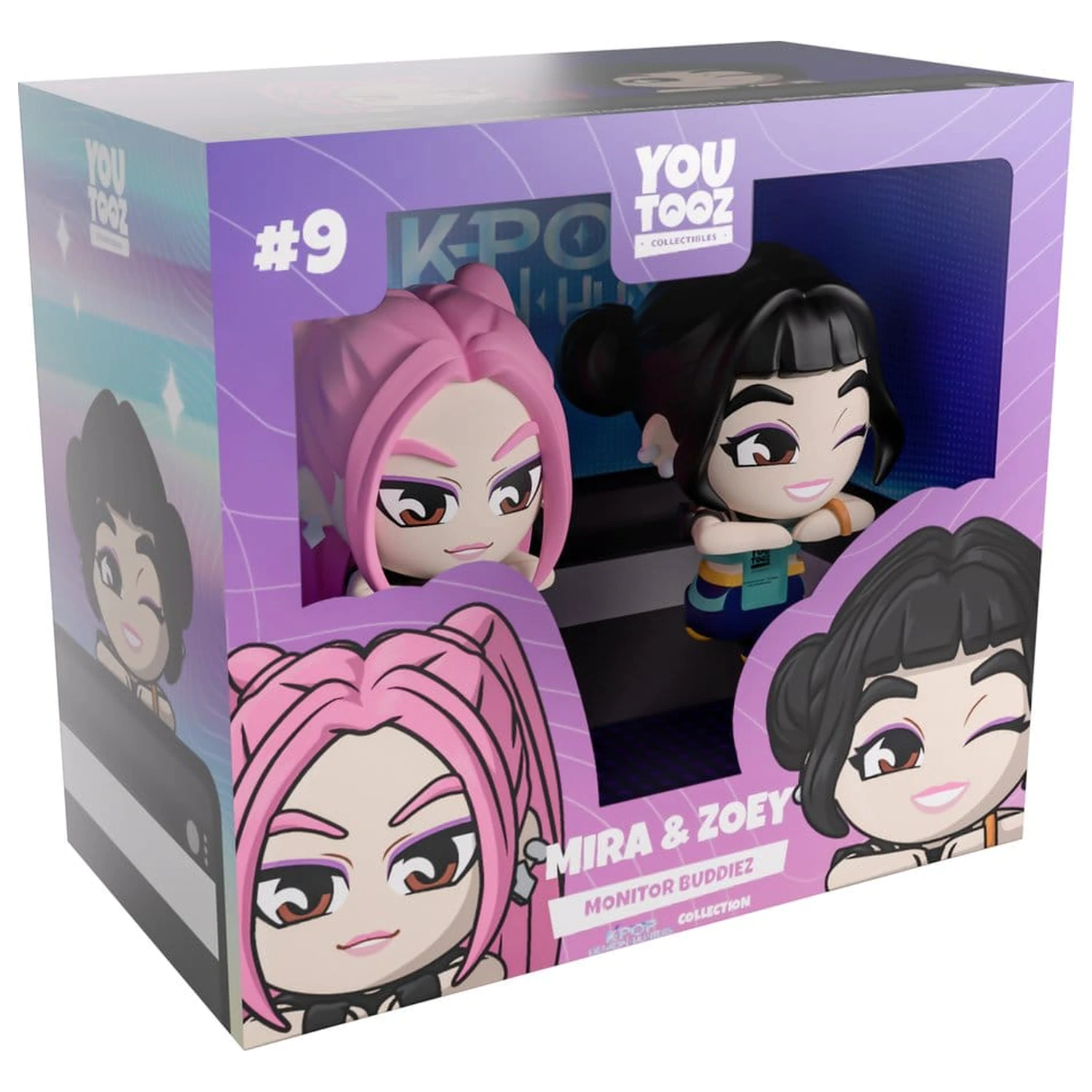 KPop Demon Hunters Vinylové figúrky Mira & Zoey Monitor Buddiez 6 cm produktová fotografia