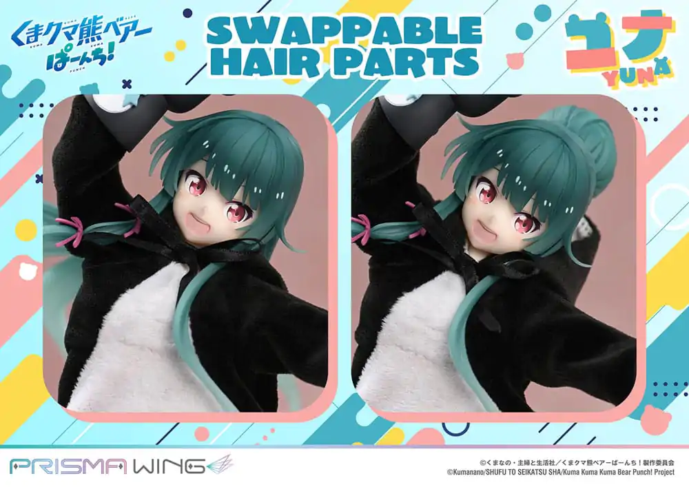 Kuma Kuma Kuma Bear Punch! Prisma Wing PVC Socha 1/7 Yuna Deluxe Version 28 cm produktová fotografia