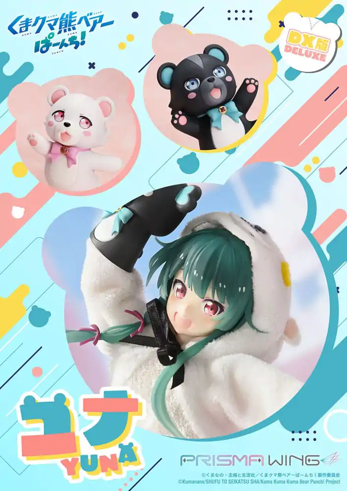 Kuma Kuma Kuma Bear Punch! Prisma Wing PVC Socha 1/7 Yuna Deluxe Version 28 cm produktová fotografia