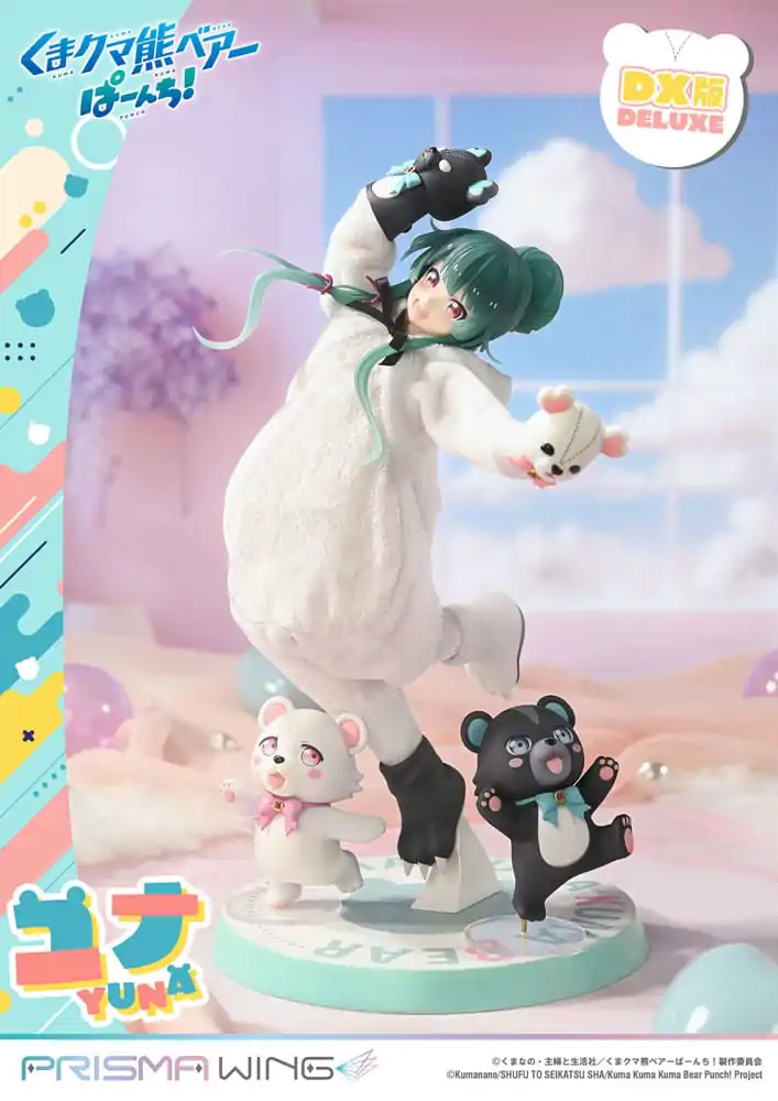 Kuma Kuma Kuma Bear Punch! Prisma Wing PVC Socha 1/7 Yuna Deluxe Version 28 cm produktová fotografia