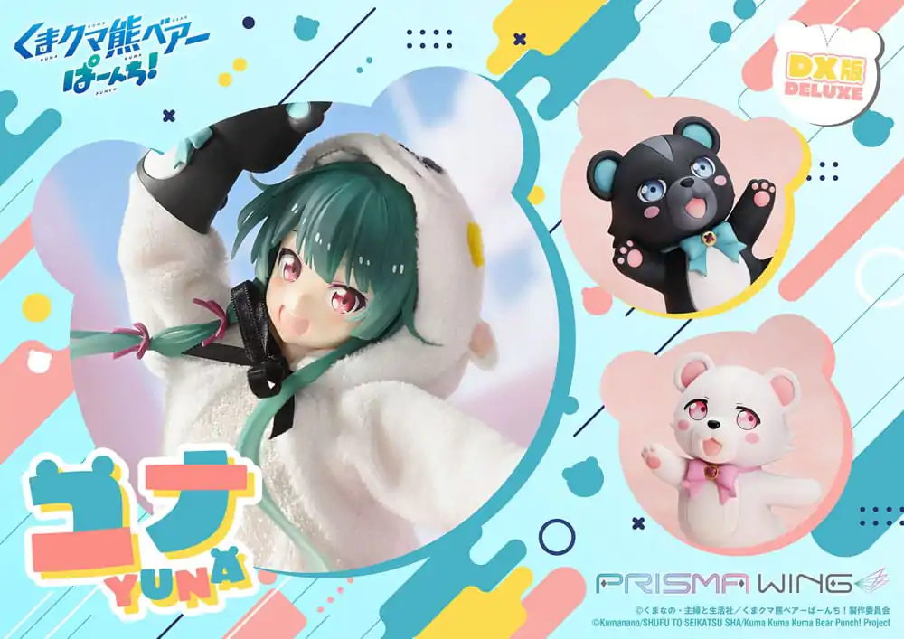 Kuma Kuma Kuma Bear Punch! Prisma Wing PVC Socha 1/7 Yuna Deluxe Version 28 cm produktová fotografia