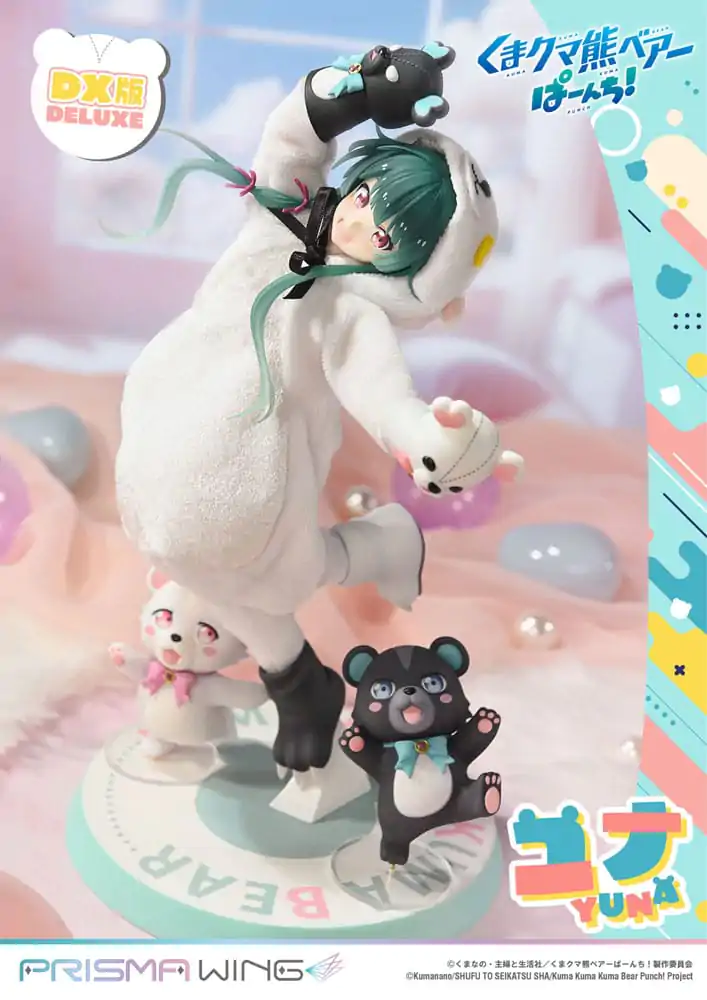 Kuma Kuma Kuma Bear Punch! Prisma Wing PVC Socha 1/7 Yuna Deluxe Version 28 cm produktová fotografia