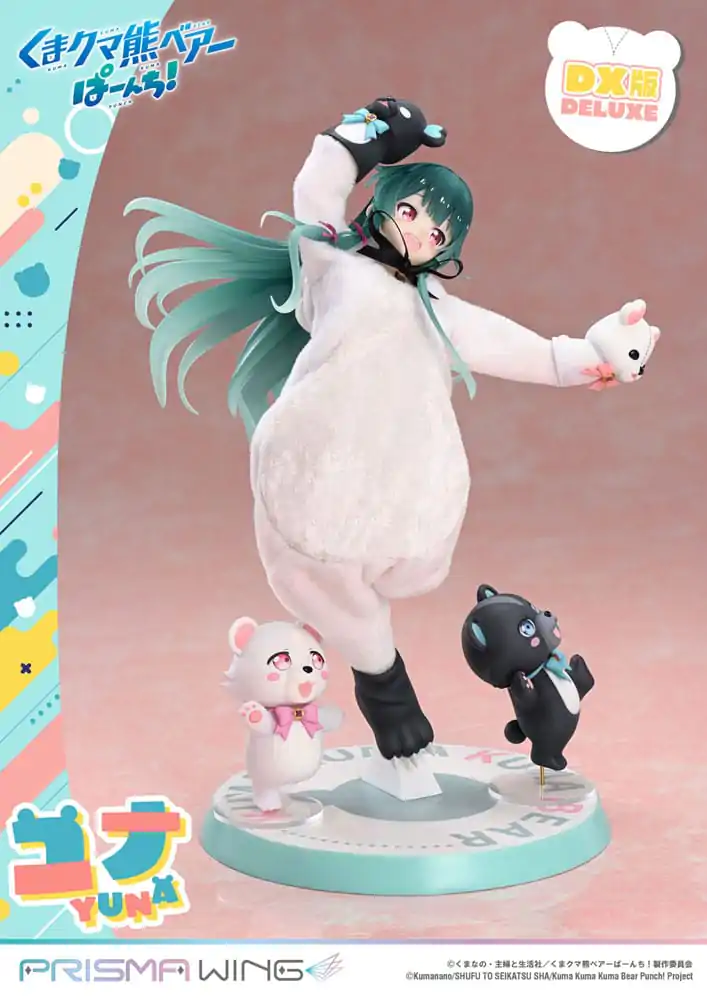 Kuma Kuma Kuma Bear Punch! Prisma Wing PVC Socha 1/7 Yuna Deluxe Version 28 cm produktová fotografia