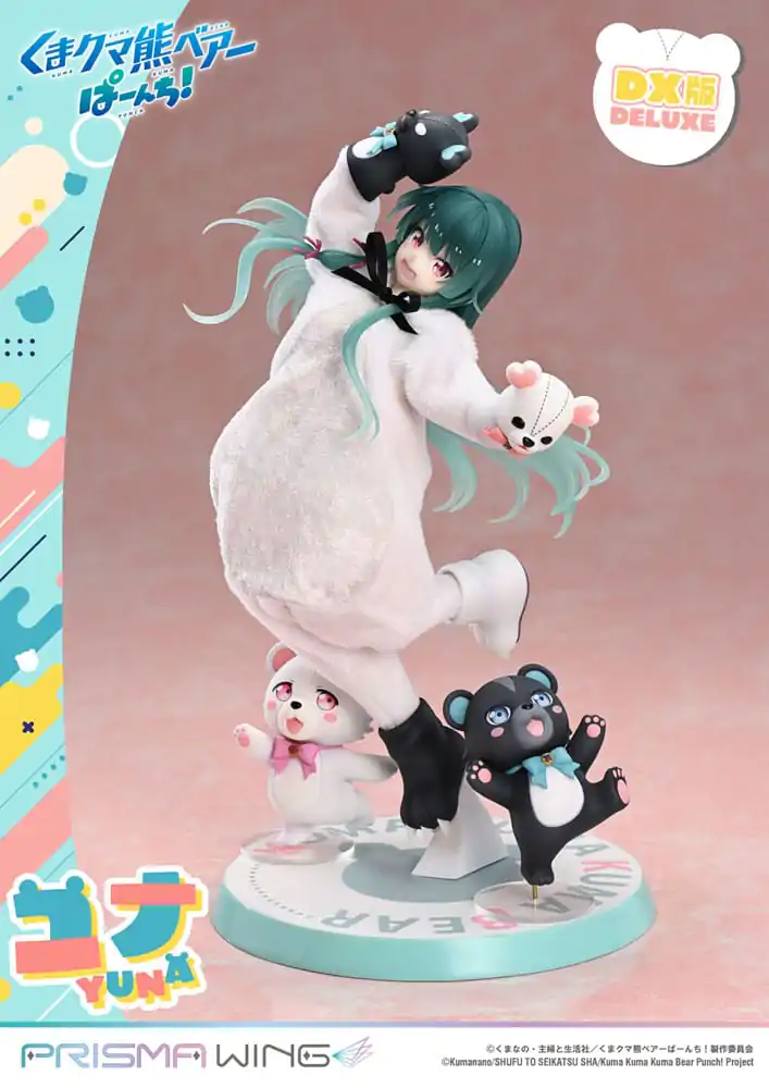 Kuma Kuma Kuma Bear Punch! Prisma Wing PVC Socha 1/7 Yuna Deluxe Version 28 cm produktová fotografia