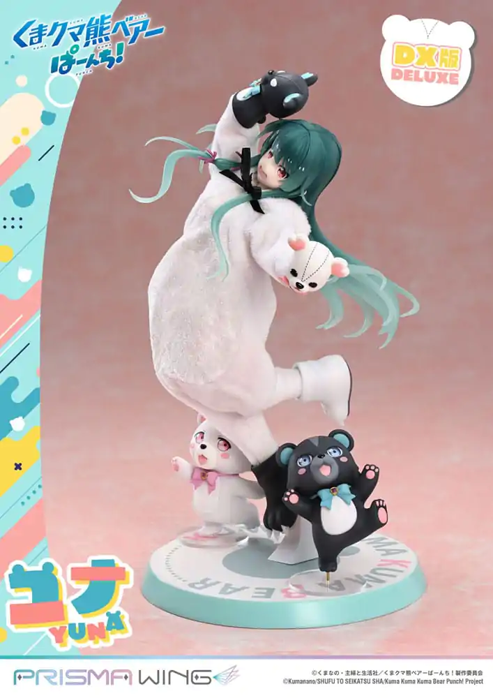 Kuma Kuma Kuma Bear Punch! Prisma Wing PVC Socha 1/7 Yuna Deluxe Version 28 cm produktová fotografia