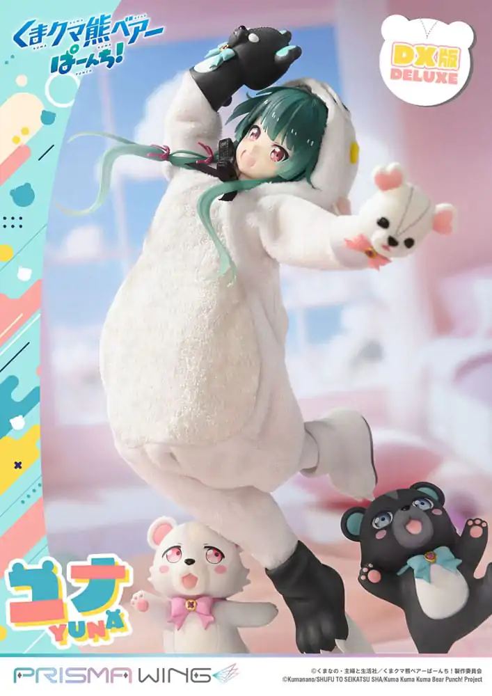 Kuma Kuma Kuma Bear Punch! Prisma Wing PVC Socha 1/7 Yuna Deluxe Version 28 cm produktová fotografia
