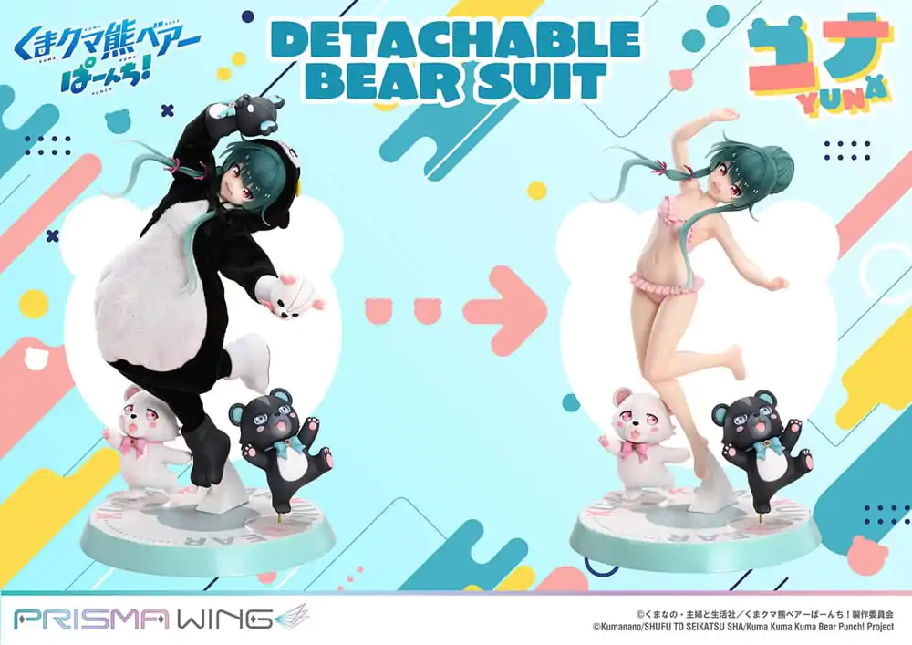 Kuma Kuma Kuma Bear Punch! Prisma Wing PVC socha 1/7 Yuna 28 cm produktová fotografia