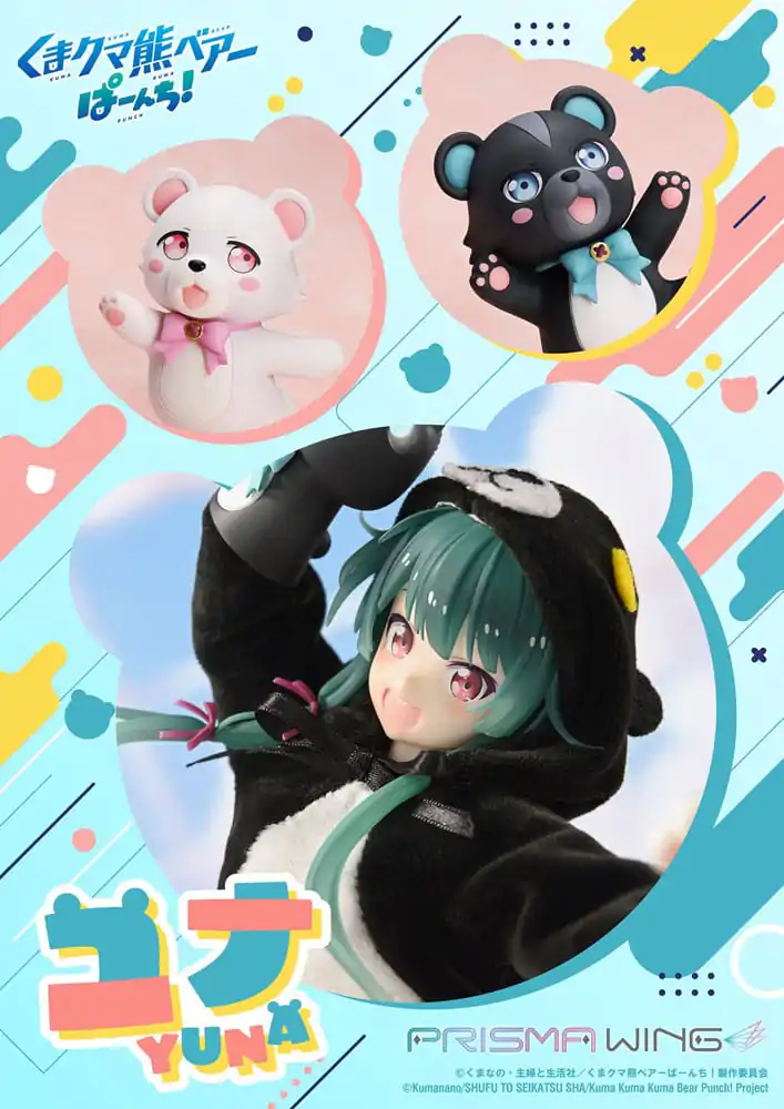 Kuma Kuma Kuma Bear Punch! Prisma Wing PVC socha 1/7 Yuna 28 cm produktová fotografia