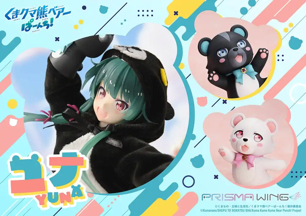 Kuma Kuma Kuma Bear Punch! Prisma Wing PVC socha 1/7 Yuna 28 cm produktová fotografia