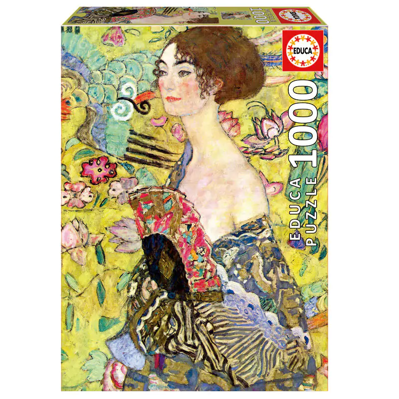 Lady with a Fan, Gustav Klimt puzzle 1000 dielikov produktová fotografia