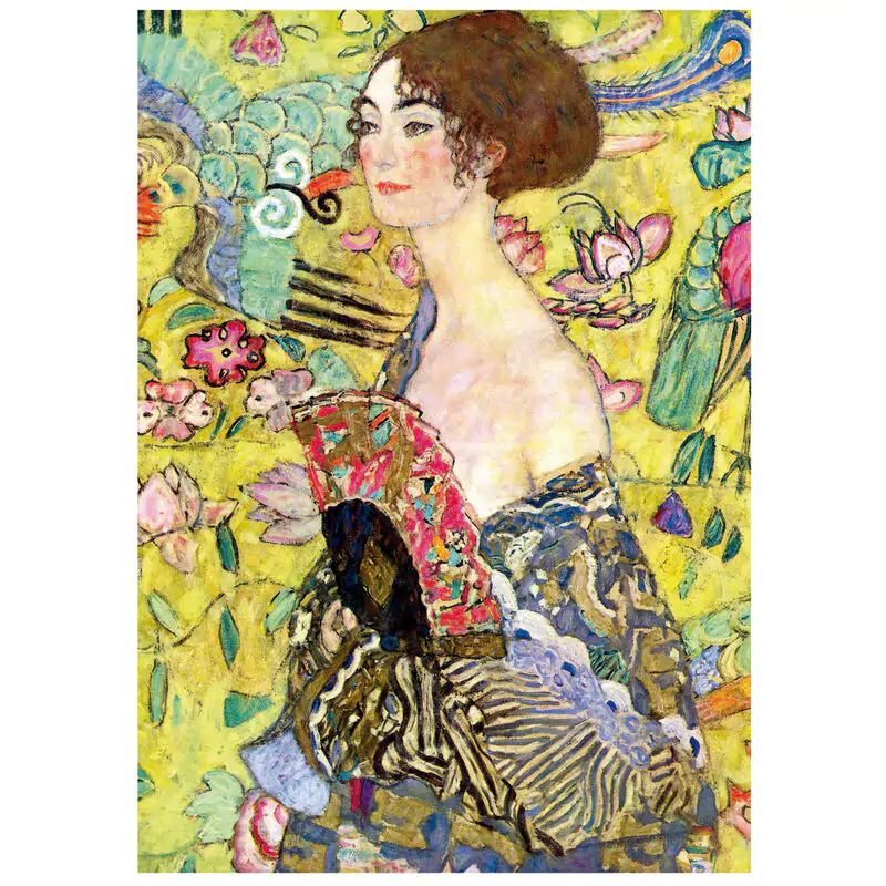 Lady with a Fan, Gustav Klimt puzzle 1000 dielikov produktová fotografia