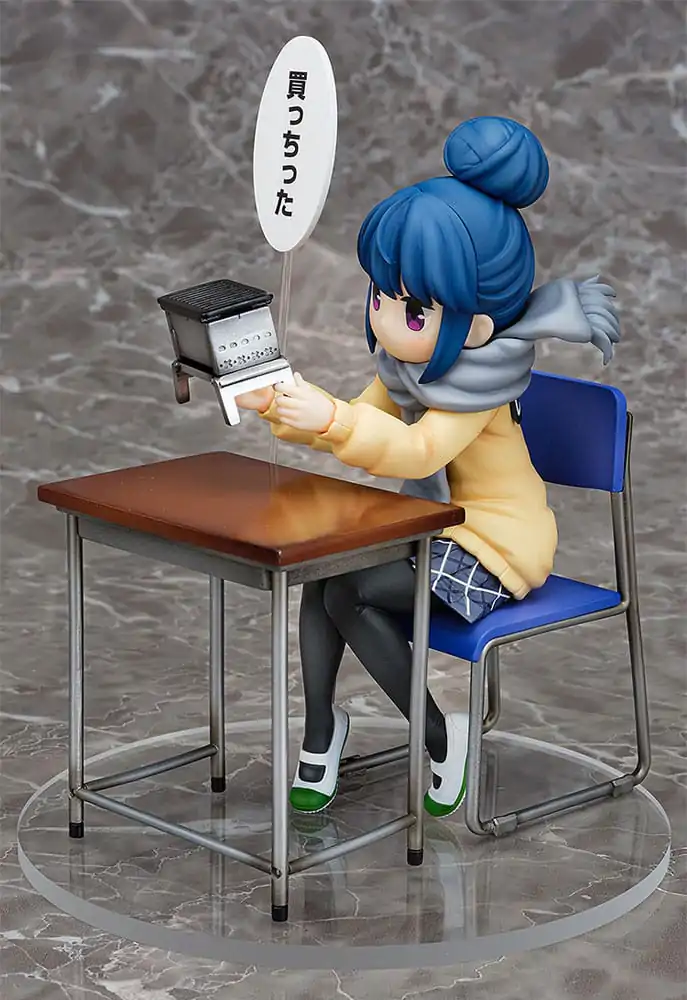 Laid-Back Camp PVC socha 1/7 Rin Shima: Look What I Bought Ver. 14 cm produktová fotografia