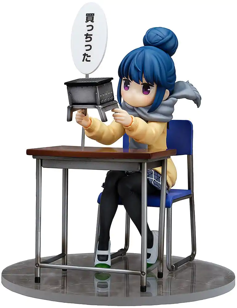 Laid-Back Camp PVC socha 1/7 Rin Shima: Look What I Bought Ver. 14 cm produktová fotografia