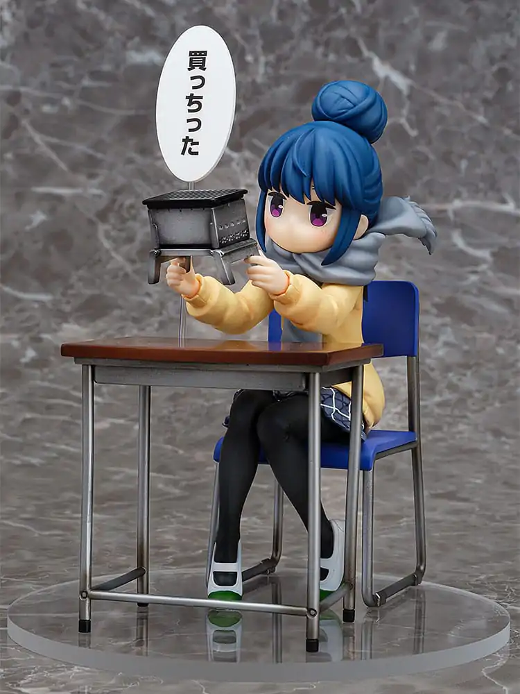 Laid-Back Camp PVC socha 1/7 Rin Shima: Look What I Bought Ver. 14 cm produktová fotografia