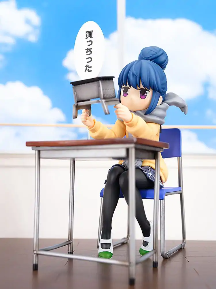 Laid-Back Camp PVC socha 1/7 Rin Shima: Look What I Bought Ver. 14 cm produktová fotografia
