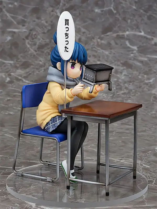 Laid-Back Camp PVC socha 1/7 Rin Shima: Look What I Bought Ver. 14 cm produktová fotografia