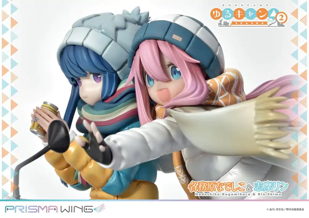 Laid-Back Camp Prisma Wing PVC figúrka 1/7 Nadeshiko Kagamihara & Rin Shima 24 cm termékfotó