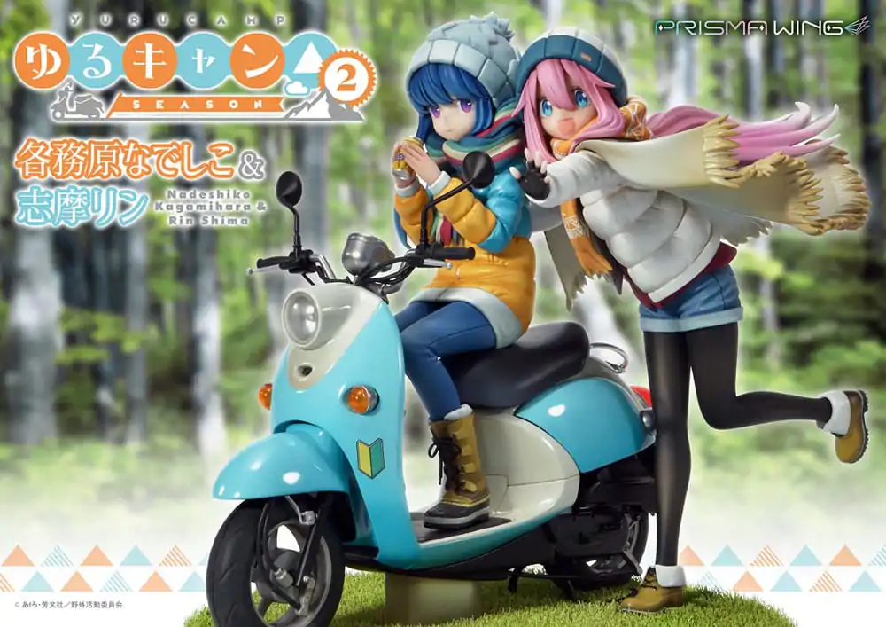 Laid-Back Camp Prisma Wing PVC figúrka 1/7 Nadeshiko Kagamihara & Rin Shima 24 cm termékfotó