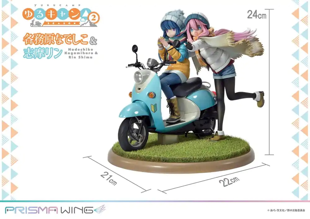 Laid-Back Camp Prisma Wing PVC figúrka 1/7 Nadeshiko Kagamihara & Rin Shima 24 cm termékfotó