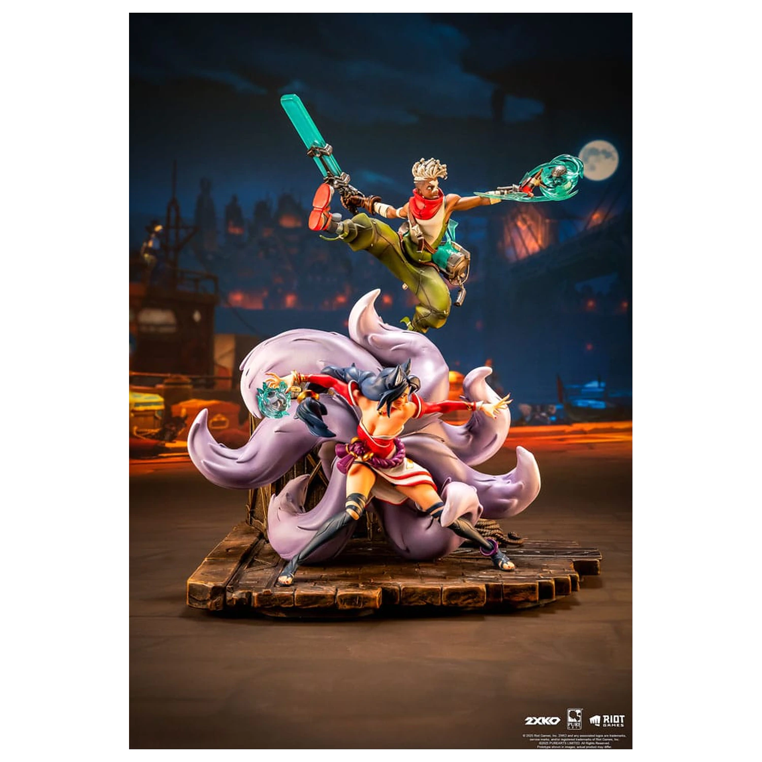 League of Legends socha 1/10 2XKO Ekko & Ahri Diorama 30 cm produktová fotografia