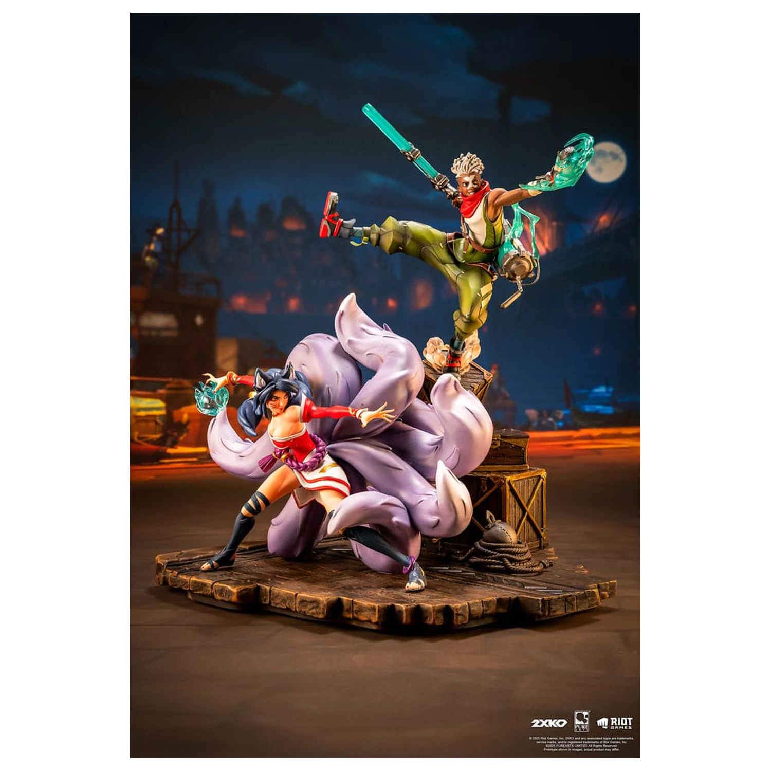 League of Legends socha 1/10 2XKO Ekko & Ahri Diorama 30 cm produktová fotografia