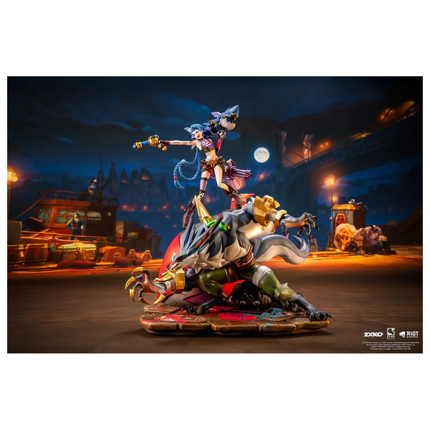 League of Legends socha 1/10 2XKO Jinx & Warwick Dioráma 37 cm produktová fotografia