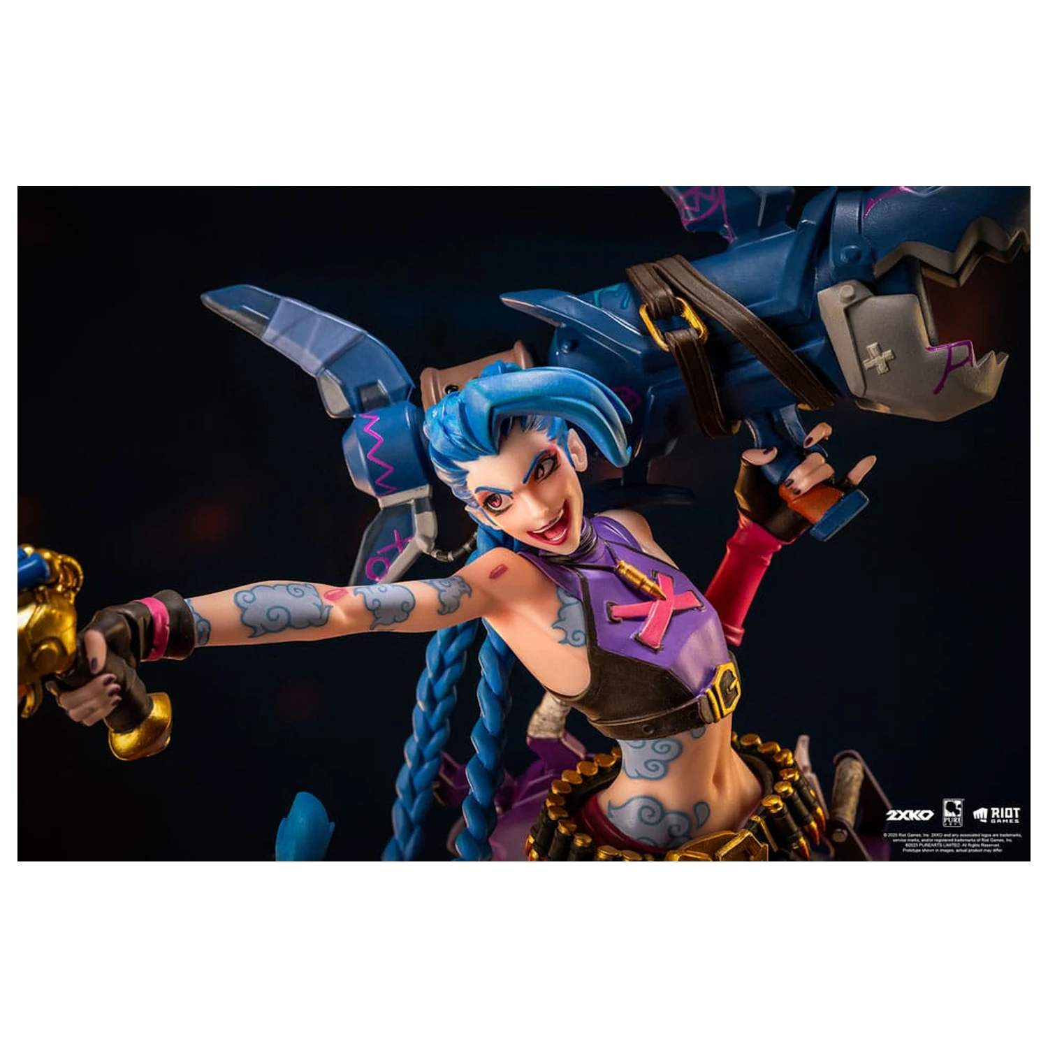 League of Legends socha 1/10 2XKO Jinx & Warwick Dioráma 37 cm produktová fotografia