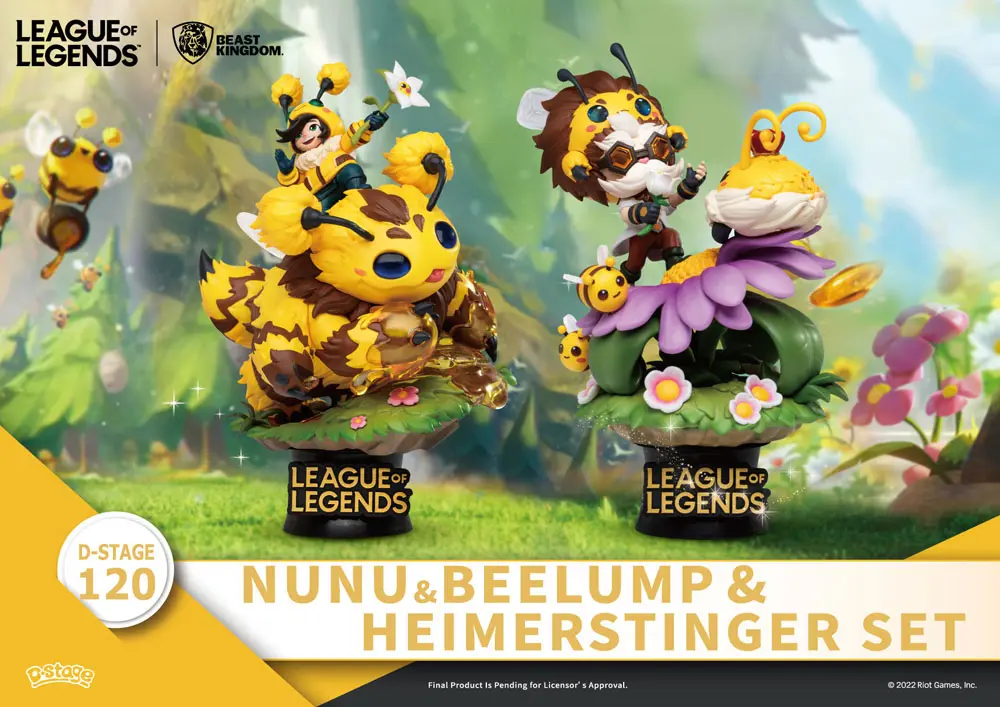 League of Legends D-Stage PVC Dioráma Set Nunu &amp; Beelump &amp; Heimerstinger 16 cm produktová fotografia