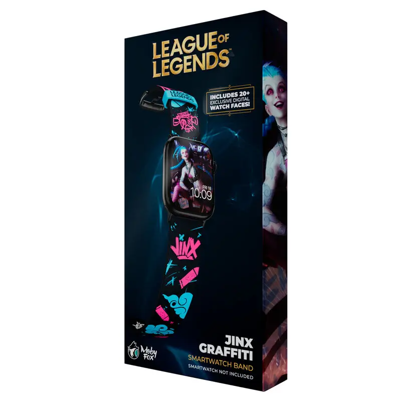 League of Legends Smartwatch-Náramok Jinx Graffiti produktová fotografia