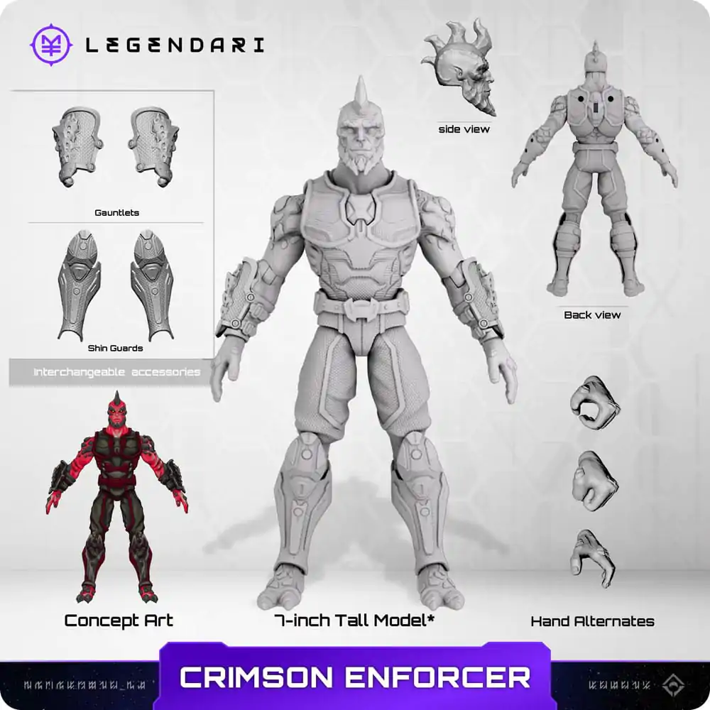 Legendárna akčná figúrka 1/10 Crimson Enforcer 18 cm produktová fotografia