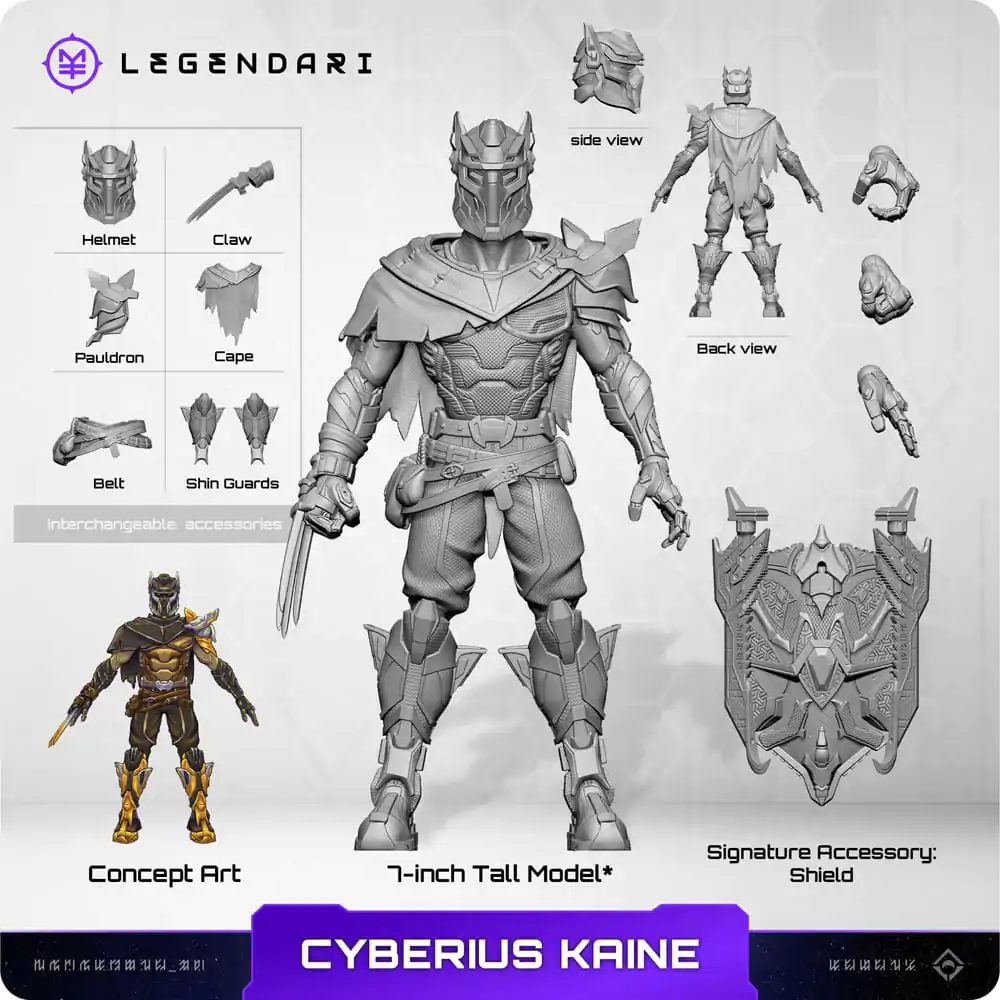 Legendárna akčná figúrka 1/10 Cyberius Kaine 18 cm produktová fotografia